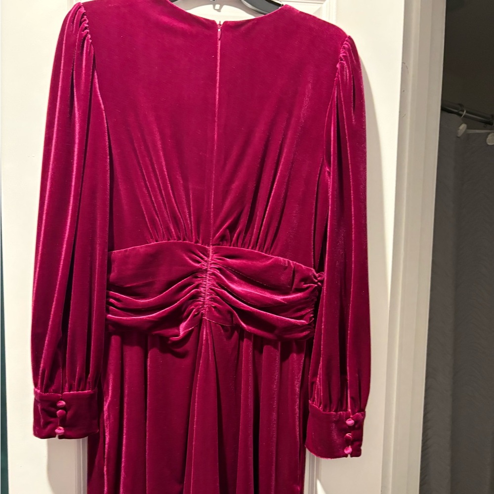 Vince Camuto Fuchsia Velvet Dress
